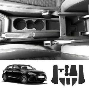 LFOTPP Tappetino della scanalatura della porta per Audi A1 GB 2019-2024 2025 Auto Tappetino antiscivolo in gomma Gate Slot Pads Auto Audi A1 GB 2025 Accessori 1