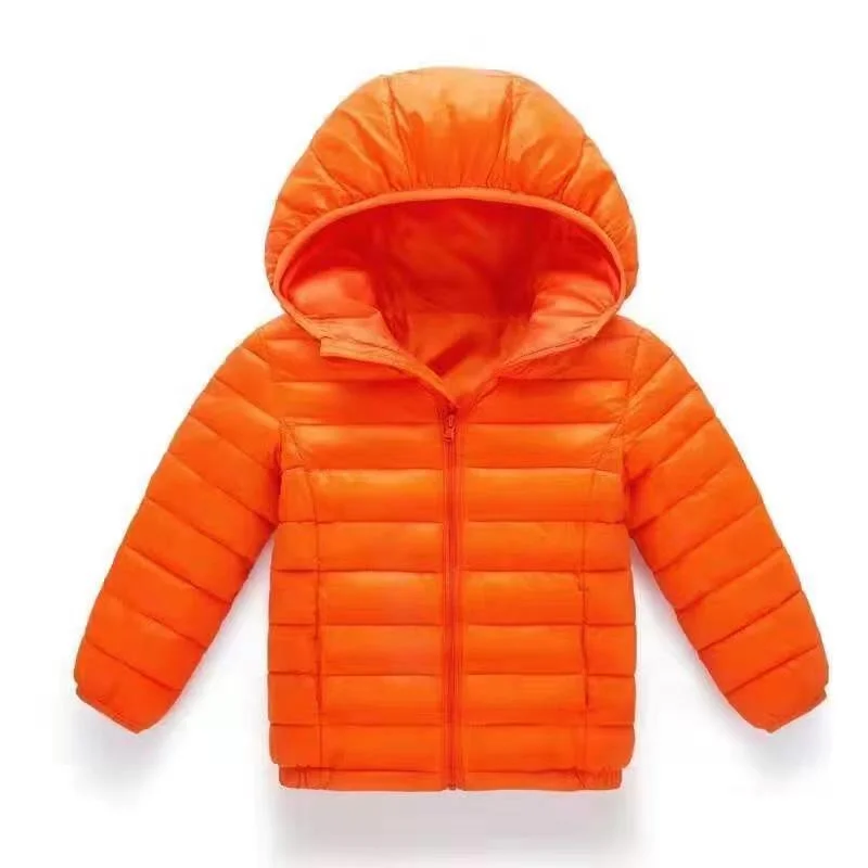 Autunno inverno bambini piumini ragazzi ragazze capispalla caldi sottili vestiti per bambini cappotti con cerniera con cappuccio 4-12 anni 3