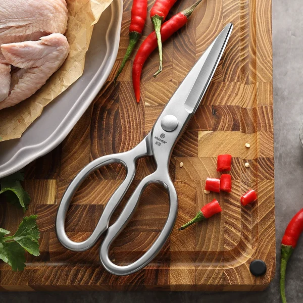 HEZHEN 3Cr13 Forbici da cucina multifunzionali in acciaio forgiato Forbici per noci Accessori da cucina affilati Forbici per la casa 3