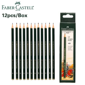 12 pezzi Faber Castell 9000 matite per schizzi disegno matita di grafite carbone H 2H 3H 4H 5H F B 2B 3B 4B 5B 6B 8B scuola Potloden 1