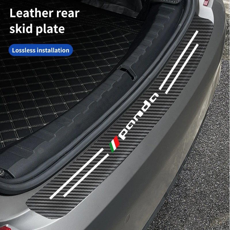 Per Fiat Panda Auto Piatto Dello Scuff Soglia Della Porta Davanzale Adesivi Auto Pannello di Copertura Passo di Protezione Scratch Auto Tuning Accessori 3