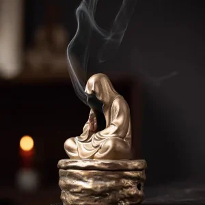 Formless Buddha meditazione ceramica monaco porta incenso bruciatore casa soggiorno giardino Tearoom Yoga Room decorazione Zen 1