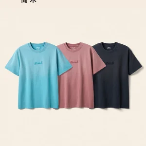 SIMWOOD 2025 Estate Nuovo 260gsm 100% Tessuto di cotone Lavato dalla neve Vintage T-shirt da uomo Lettera Ricamo Plus Size Top 1