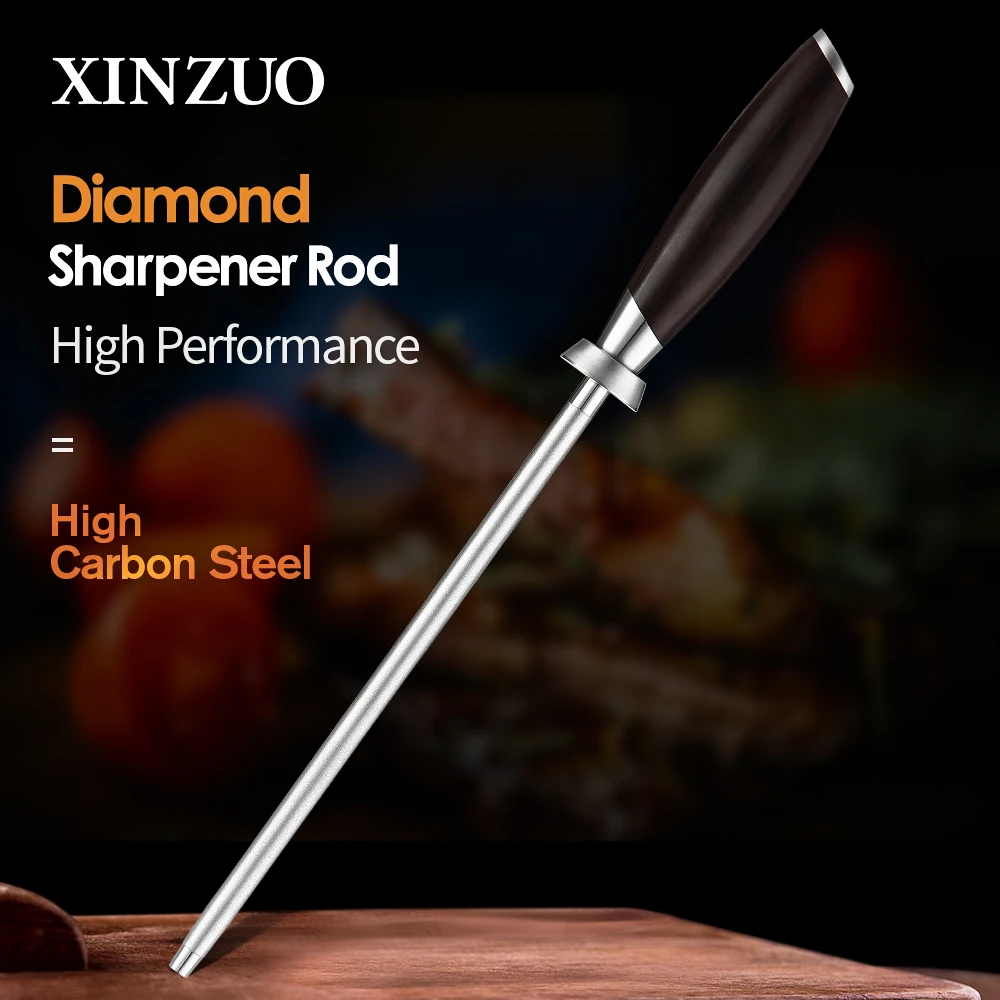XINZUO Coltello di Diamante Per Affilare Bastone Temperamatite Rod Alto Tenore di Carbonio Acciaio Inox Per Chef Acciaio Inox Coltelli Da Cucina Assistente Helper Musat 1