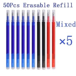 50 pz/set 0.7mm ricarica penna cancellabile magica per penna Frixion pilota blu/nero/rosso inchiostro per ufficio accessori per la scrittura cancelleria scolastica 1