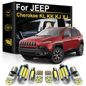 Per Jeep Cherokee XJ KL KJ KK 1998 2000 2001 2008 2010 2015 2016 2017 2018 2019 2020 Accessori Auto Interni Luci A LED Canbus 1