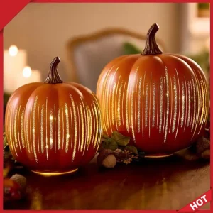 Lampada di zucca di Halloween Luci a LED Luce scintillante Lucine Illuminazione natalizia Luce di zucca Decorazione domestica Decorazione di Halloween 1