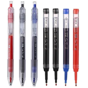Knysna Set di penne gel ad alta capacità Nero Blu Rosso Inchiostro Proiettile St Punta Penna gel 0,5 mm Ricariche Materiale scolastico per ufficio Cancelleria 1