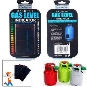 3/5/10PCS Propano Butano GPL Indicatore di livello del serbatoio del gas combustibile Calibro magnetico Scheda di prova del bastone di misurazione della temperatura della bottiglia 1