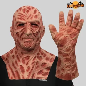 Halloween Horror Prop Mask Freddy Mask Funny Movie A Nightmare on Elm Street Horror Party Costume Cosplay Prop copricapo in lattice 1