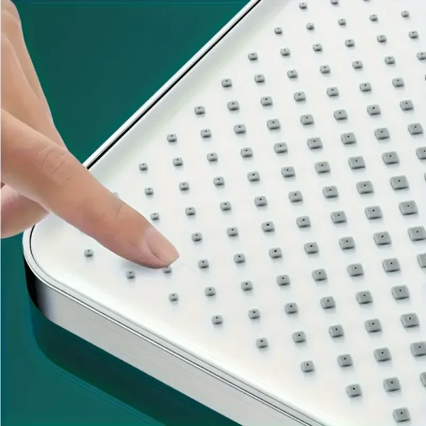 Soffione doccia pressurizzato con uscita acqua grande da 13 pollici, scaldabagno, pannello grande, spruzzo superiore, accessori per il bagno di casa 3