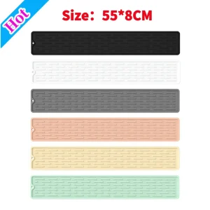 Tappetino per rubinetto in Silicone rubinetto per pulizia impermeabile Splash Catcher Mat s gadget da cucina con isolamento termico per accessori per il bagno di casa 1