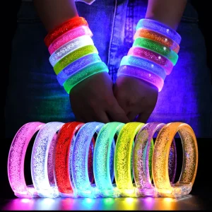10/20/30/50 pezzi braccialetti luminosi a led braccialetti che si illuminano al buio forniture per feste braccialetto illuminato al neon decorazioni per feste di nozze 1