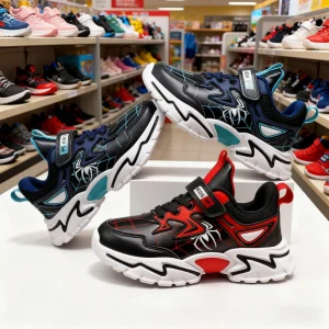 Scarpe da ginnastica casual per bambini Spider-Man Scarpe sportive per bambini Cartoon Ragazzo Ragazza Studente Scarpe da corsa Traspirante Leggero Taglia EU 28-38 1