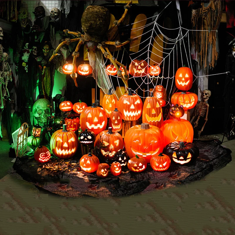 Decorazione di Halloween zucca luci a Led accessori per Festival Outdoor Yard/garden Decor Horror Party Scream Ghostface Halloween 3