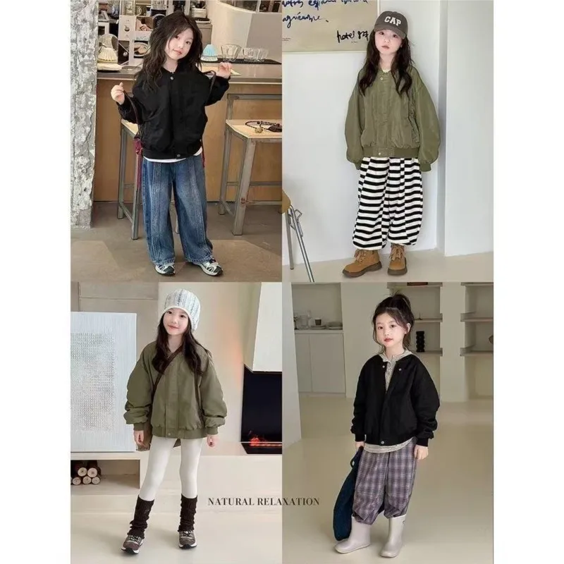 Moda neonata ragazzo giacca da volo solida primavera autunno bambino giacca a vento cappotto capispalla per bambini vestiti 2-12 anni 5
