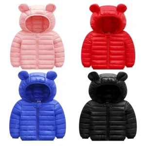 Giacche leggere con cappuccio Bambini Ragazzi Ragazze Cappotti per bambini Autunno Capispalla con cerniera Inverno Caldo Sport Abbigliamento casual 0-5 anni 1