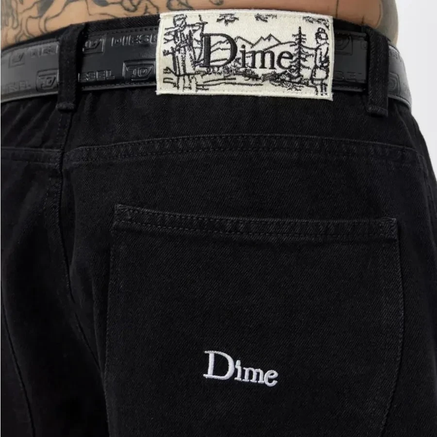 2025 Dime Jeans da uomo Dime Skate Baggy Ricamo Abbigliamento da strada casual e versatile y2k pantaloni casual a gamba larga a vita media 2