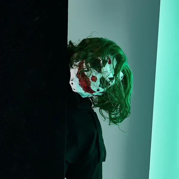 Maschere Joker Maschere Cyberpunk Trecce da clown 2d Cosplay Resina Prodotti personalizzati Halloween Anime Oggetti di scena e regali di ruolo Giocattoli 5