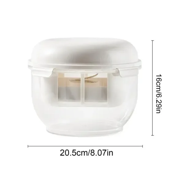 Filtro per yogurt domestico, separatore di siero di latte multifunzionale fatto da sé, schermo filtrante per formaggio per yogurt con pressa refrigerata 6