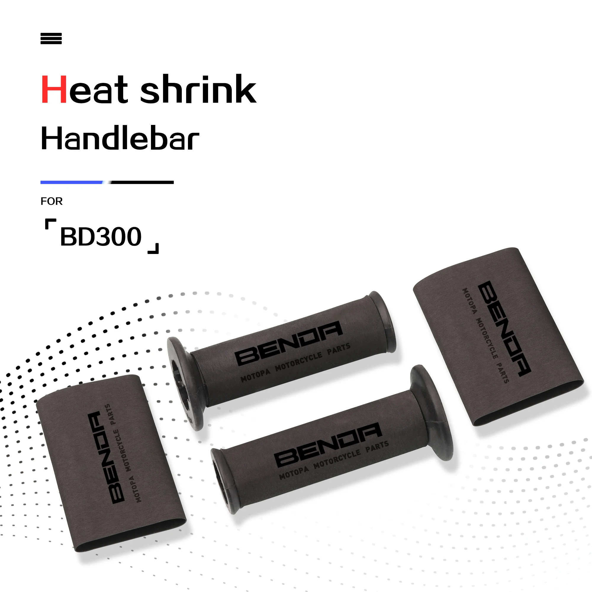 Moto universale BD300 antiscivolo termoretraibile manopole manubrio copertura freno per Benda BD300 BD 300 6