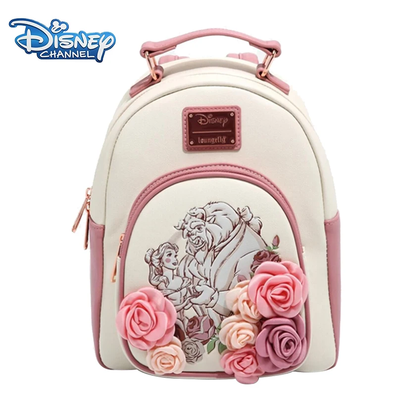 Mini zaino Loungefly Disney La Bella e la Bestia con schizzo floreale 1