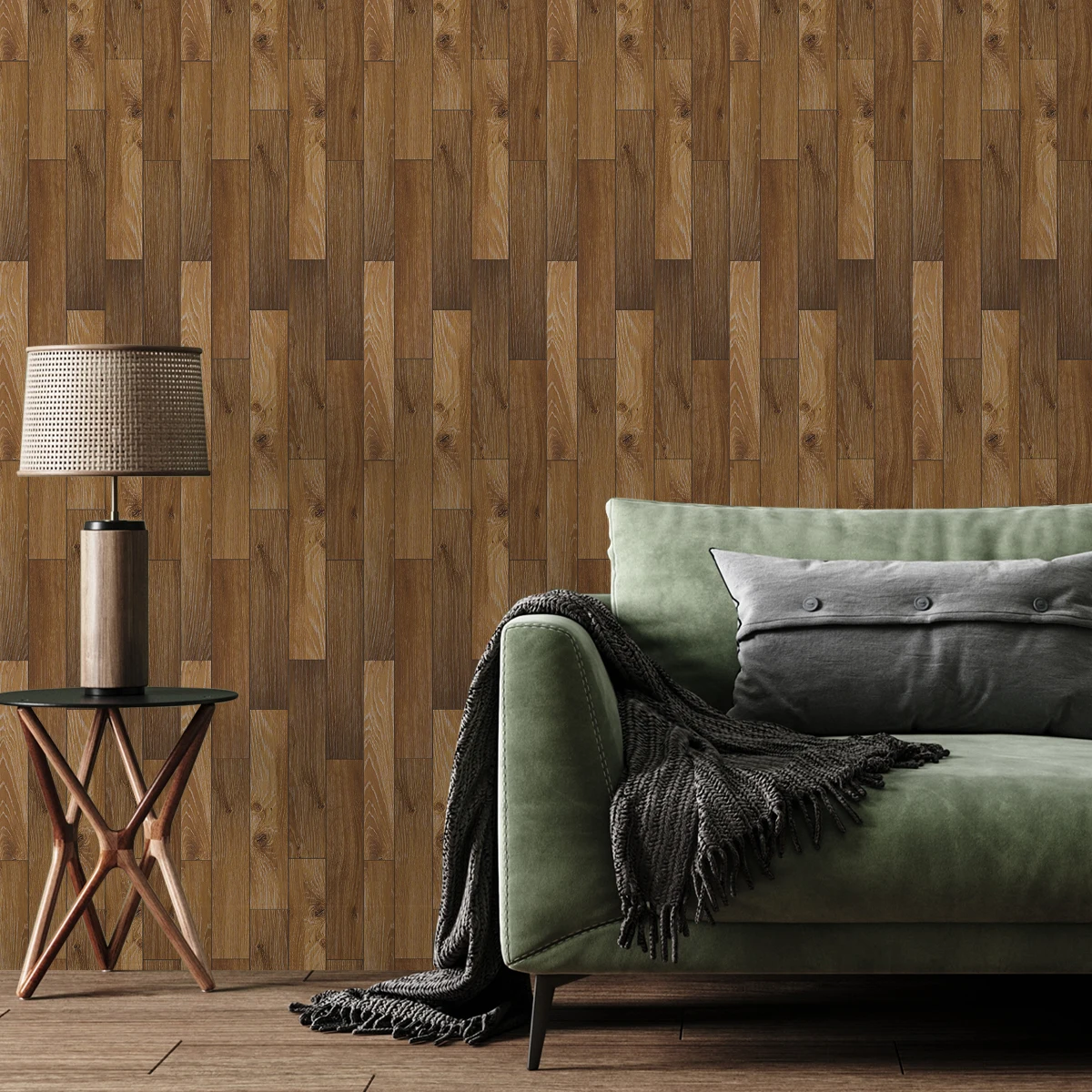 Adesivi per pavimenti autoadesivi in venature del legno in stile scandinavo, impermeabili, resistenti all'usura, per soggiorno, camera da letto, rinnovano rapidamente il pavimento 4