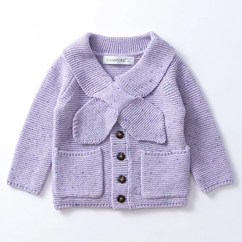 1-6 anni bambini maglia maglione colorato giacca cardigan per ragazze maglione bambino neonato maglieria primavera autunno cotone abbigliamento per bambini 2