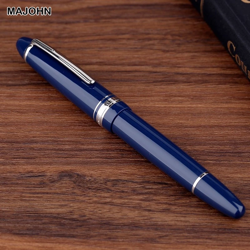 Majohn P136 Penna stilografica a pistone in metallo rame EF/F Resina 20 Inchiostro Windows Inchiostro Scrittura Penna regalo Cancelleria Materiale scolastico per ufficio 5