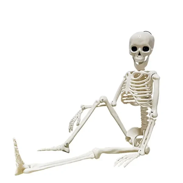 Scheletro mobile di Halloween Ossa di teschio umano finto Decorazioni per bar di casa per feste di Halloween Casa stregata Puntelli horror Giocattoli ornamentali 4