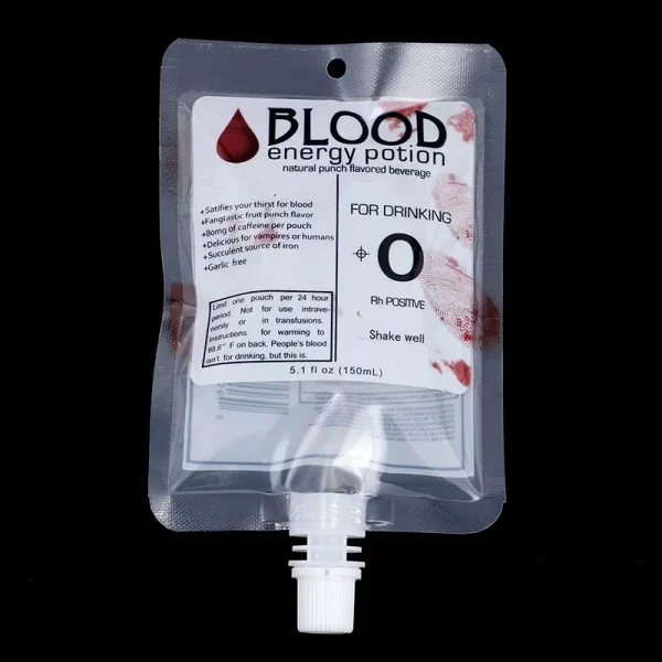 10 pz Halloween Cosplay Contenitore di Bevande Vampiro Sangue Pouch Puntelli Zombie Bevande Bevande Borse Food Class PVC Bottiglia di Acqua Decori 6