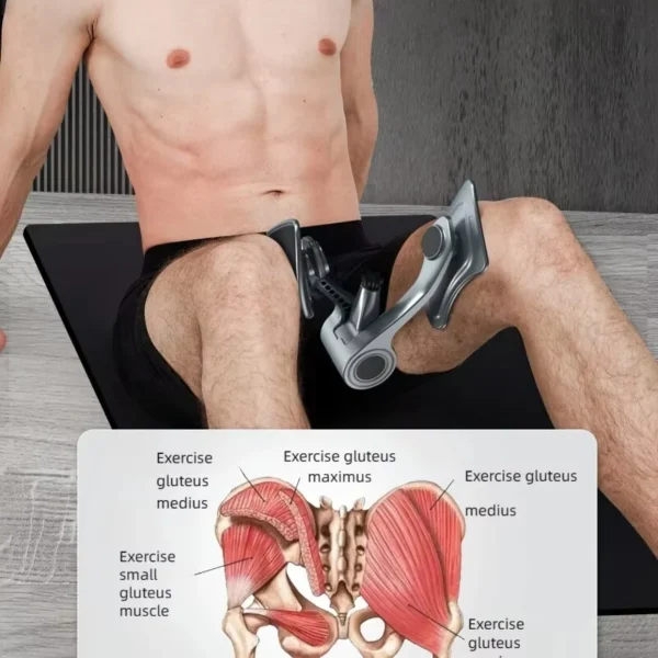 Attrezzatura per il fitness Kegel Esercizio domestico Allenatore di muscoli pelvici della bacino Attrezzature per glutei per uomo Esercitatore da pavimento - Rafforzare 1