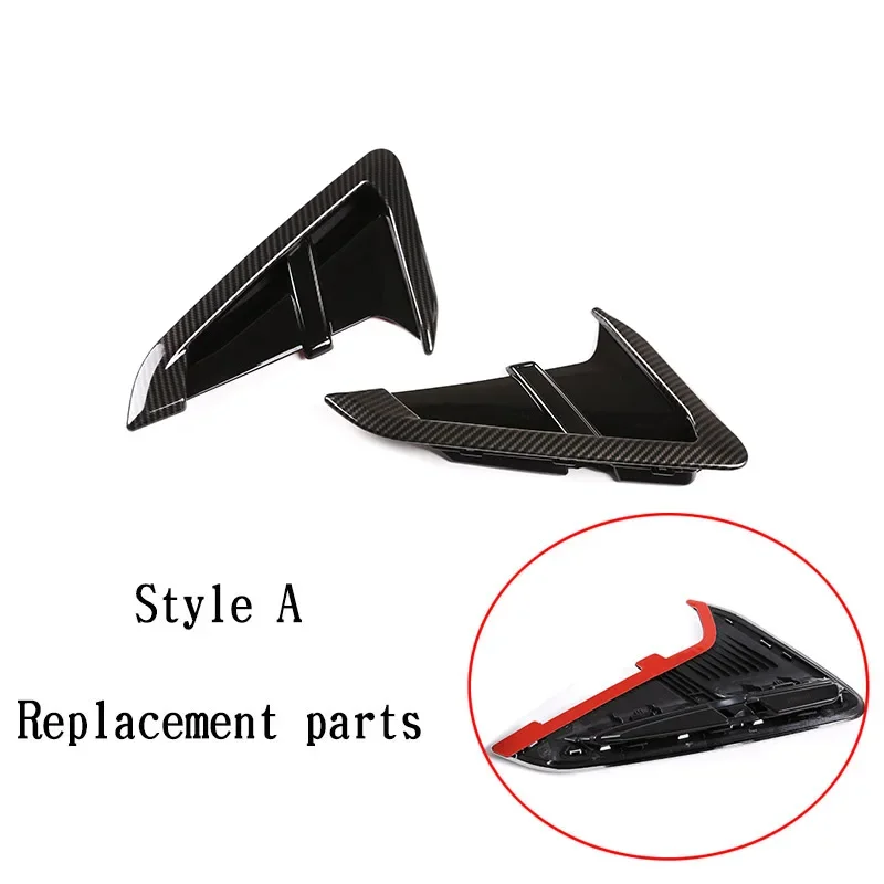 Per BMW X3 G01 X4 G02 2018-2021 ABS Auto In Fibra di Carbonio Parafango Anteriore Lato Shark Gill Lato Uscita Aria Copertura Trim Accessori Auto 4