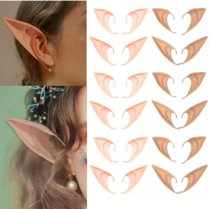 Cosplay Orecchie da elfo angelo Fata in silicone Orecchio da vampiro Accessori per costumi da festa a tema fai-da-te Decorazioni natalizie per Halloween Puntelli per foto 1