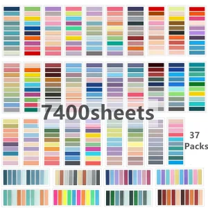 KindFuny 7400 fogli di foglietti adesivi pubblicati Tab Segnalibri trasparenti Kawaii autoadesivi Libri Segnapagina Cancelleria 1