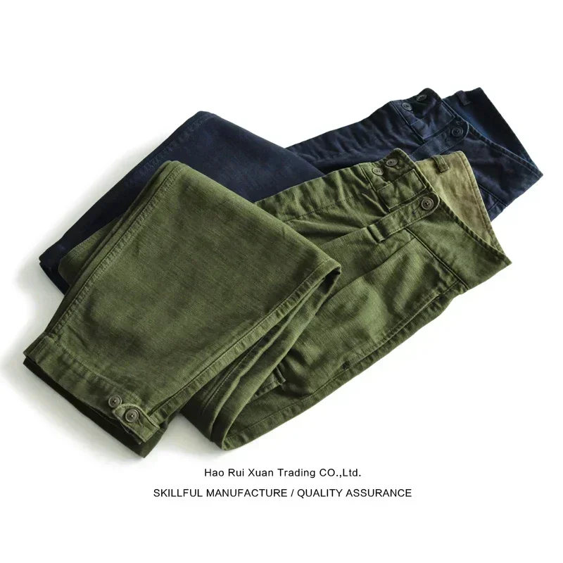SauceZhan P37 Pantaloni dell'esercito britannico OG107 Pantaloni di fatica di utilità Pantaloni classici militari in raso di oliva Pantaloni e pantaloni cargo capris 5