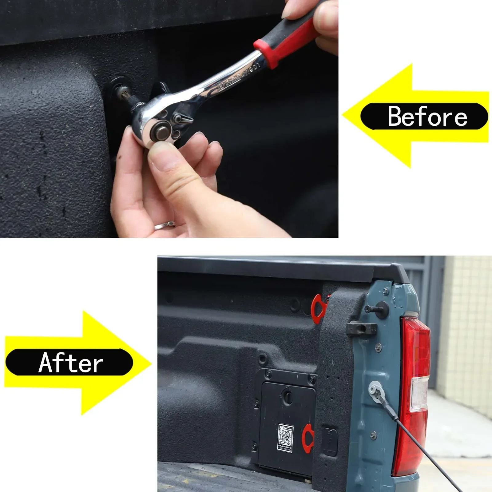 Per Ford Maverick 2022-2024 Ancoraggio di ancoraggio per camioncino Letto Cargo Box Gancio Corda Fibbia fissa Accessori per la modifica dell'auto 2