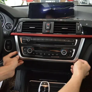 Chrome Dashboard Console Telaio di Copertura Trim Per BMW 3 Serie F30 F31 F32 F34 F36 316 318 320 2013-2017 Accessori Per auto 1