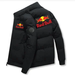 Giacca spessa Red Bull con calda giacca di cotone, giacca antivento con colletto alla coreana per sport all'aria aperta autunnali e invernali 1