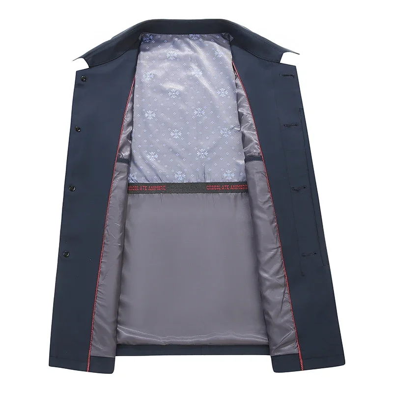 Giacca da uomo Four Seasons Fashion Business Giacca da uomo da lavoro per matrimonio dimagrante casual in stile britannico di mezza età e anziani 2