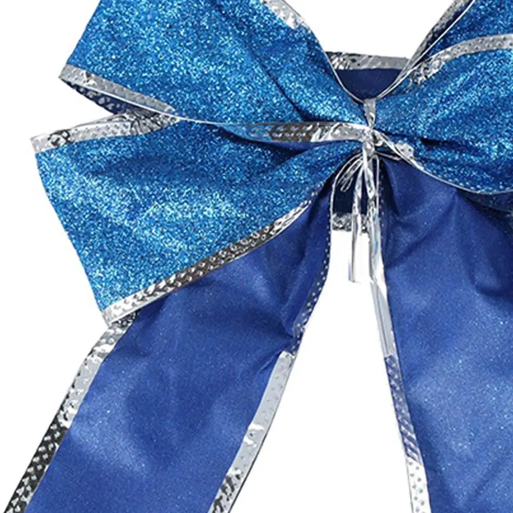 Decorazione di Capodanno Ciondolo appeso Archi di Natale Bowknot Archi di nastro Forniture per feste di Natale Decorazioni per la casa Ornamenti per l'albero di Natale 5