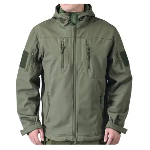 Autunno Inverno Uomo Giacche tattiche militari Uomo Softshell Giacca da azione impermeabile calda Uomo Giacca da sci da montagna Giacca a vento Cappotti con cappuccio 1