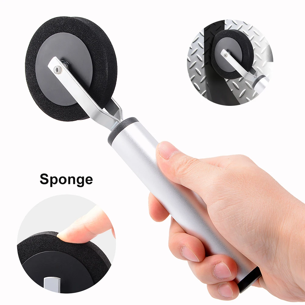 FOSHIO Car Vinyl Wrap Pressing Roller Maniglia Gomma morbida/Spugna Rullo ruota per pellicole di vernice al carbonio Adesivi Carta da parati Artigianato 4