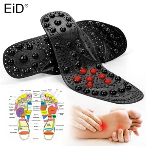 EiD 68 magnete Terapia magnetica Solette in silicone Massaggio trasparente Piede Perdita di peso Soletta dimagrante Assistenza sanitaria Suola per scarpe 1