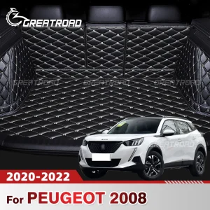Auto Copertura Completa Tronco Zerbino Per PEUGEOT 2008 2020 2021 2022 Anti-Sporco Auto Boot Copertura Pad Cargo Liner Accessori Interni 1