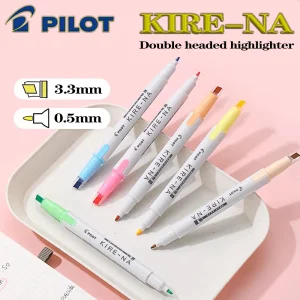 1PC Giappone PILOT Evidenziatore a doppia testa KIRE-NA Pennarello colorato ad asciugatura rapida Materiale scolastico di cancelleria Kawaii limitata 1