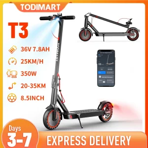 Scoot elettrico TODIMART T3 per adulti 350W motore potente 36V 7.8AH 20-30KM APP leggera 1