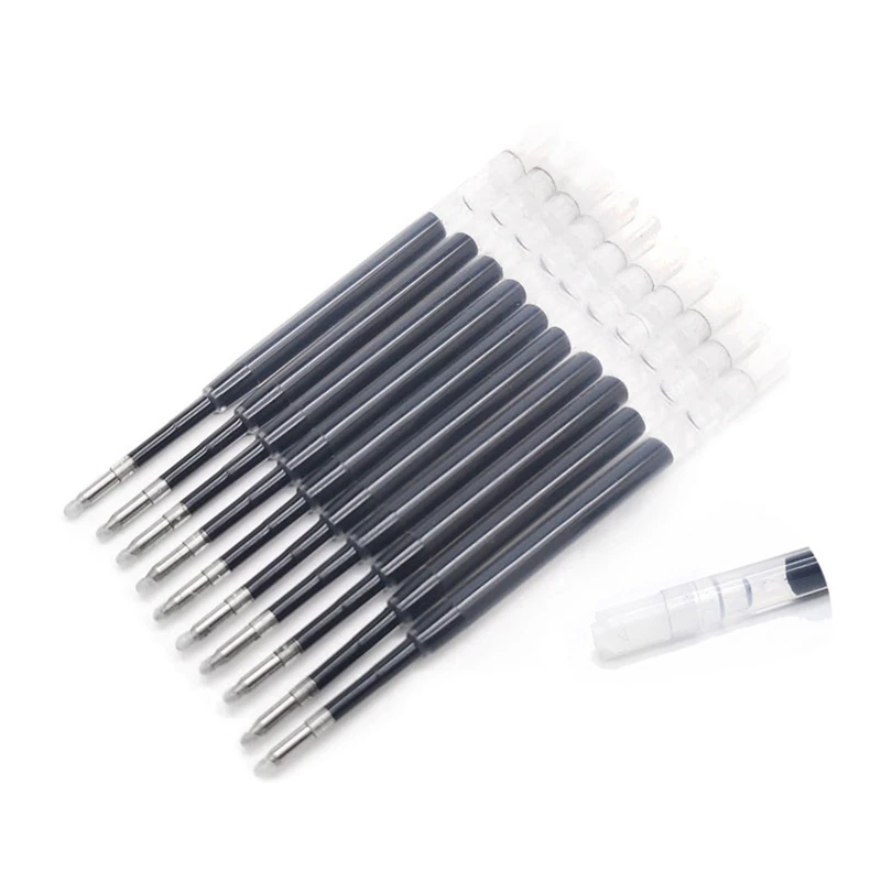 Ricariche universali in Gel blu/nero per penna retrattile 0.5mm/0.7mm Point Smooth Writing Office School cancelleria 10 pezzi 4