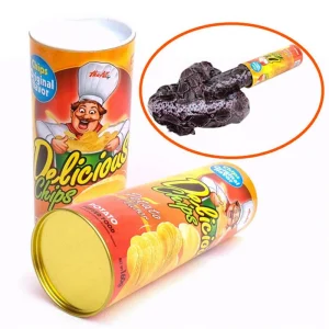 Divertente patatine fritte può saltare primavera serpente rotta giocattolo regalo Pesce d'aprile Decorazione festa di Halloween Scherzo Trucco Scherzo divertente Giocattoli 1