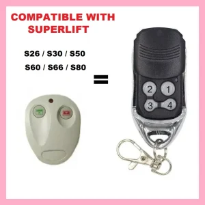 Per Superlift S66 S80/SL1/SL2 /S26/S60 Porta Del Garage Telecomando 433.92MHz Rolling Code Apricancello di Ricambio 1